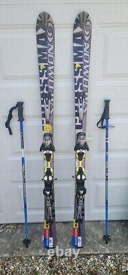 Salomon Crossmax 09 L160 women's skis with poles