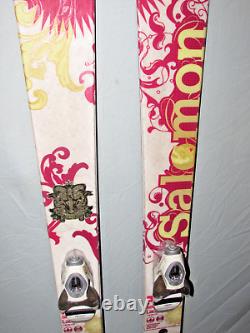 Salomon LADY all mountain skis with Rocker 161cm with LOOK Exclusive ski bindings