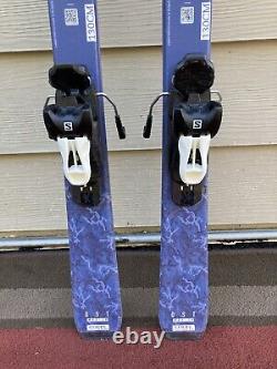 Salomon QST Max 130 cm Kids Jr. Skis with Salomon L6 Bindings GREAT CONDITION