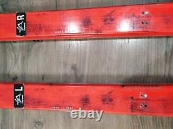 Salomon XSCREAM8 Skis Red 73 / 193 cm DR100 MADE FRANCE NO BINDINGS INCLUDED