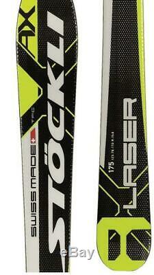 Stockli Laser AX Black/White 175 cm All-Mountain Alpine Skis With Bindings