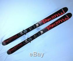 Twin Tip PRIMAL Red 145cm Skis New All Mountain & Carving with used Bindings