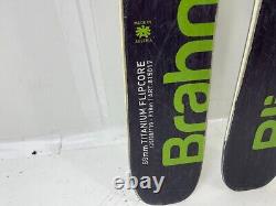 USED 173 cm Blizzard Brahma 88 All Mountain Carving Skis with Salomon 12 Bindings