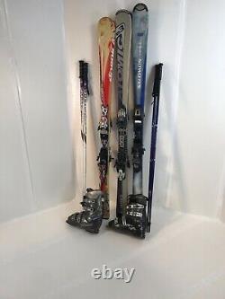 Used Ski Package, Skis, Bindings, Size 27+, 9+ BOOTS & NEW Poles Fit to order
