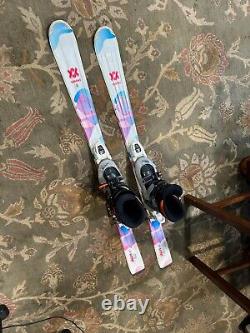 VOLKL 130cm Skis 6.5 Menace 3 Boots Chica All-Mountain Jr Girls MARKER Bindings