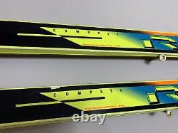 Vintage 1990's Elan RC Comprex Racing SC 35 Downhill Race Skis 190cm, 90's Neon