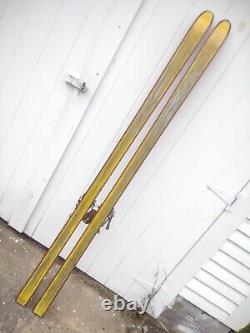 Vintage Early 60s Kästle Slalom R Race Skis 210 cm with Marker Bindings Longthongs