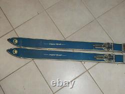 Vintage Rare Wooden Mountain Skis Made In Austria By Hagan Dachstein Sprint 63