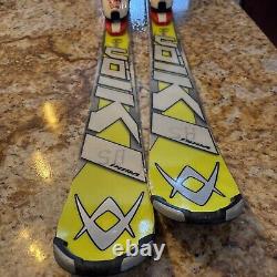 Volki Racetiger 142 cm Skis, Adjustable Bindings & Size 24.5 Technica Race Boots