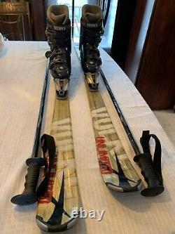 Volkl Unlimited 142cm Skis with Marker 9.0 Bindings, Technica Boots, Poles